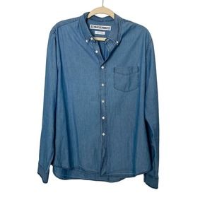 Schnayderman’s 100% Cotton Button Down Shirt Blue EU43-44 US17